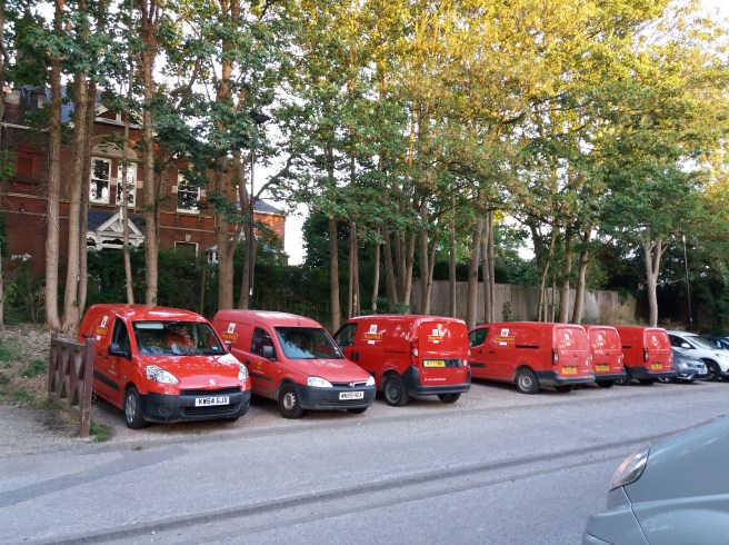Post Office vans.